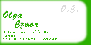 olga czmor business card